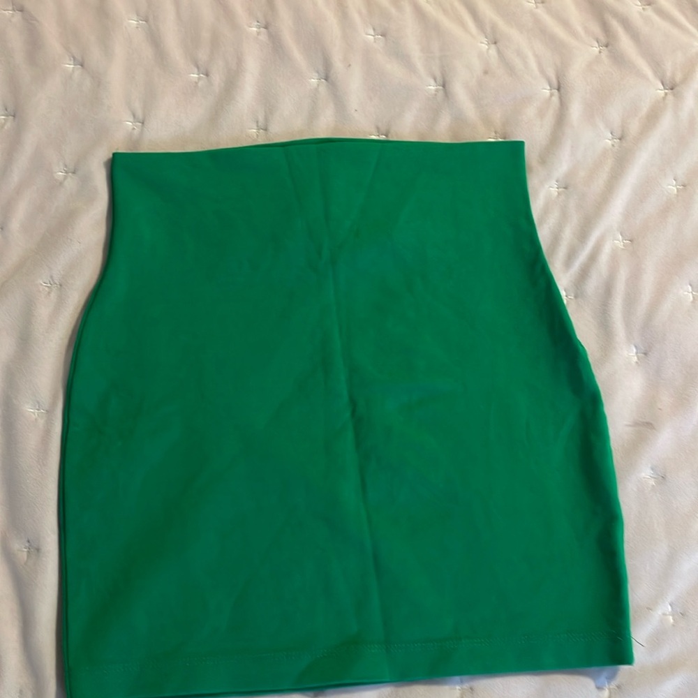 green skirt
